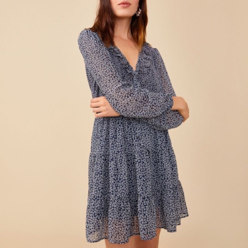 Adore Me Ruffle Chiffon Dress - Picture 3 of 4
